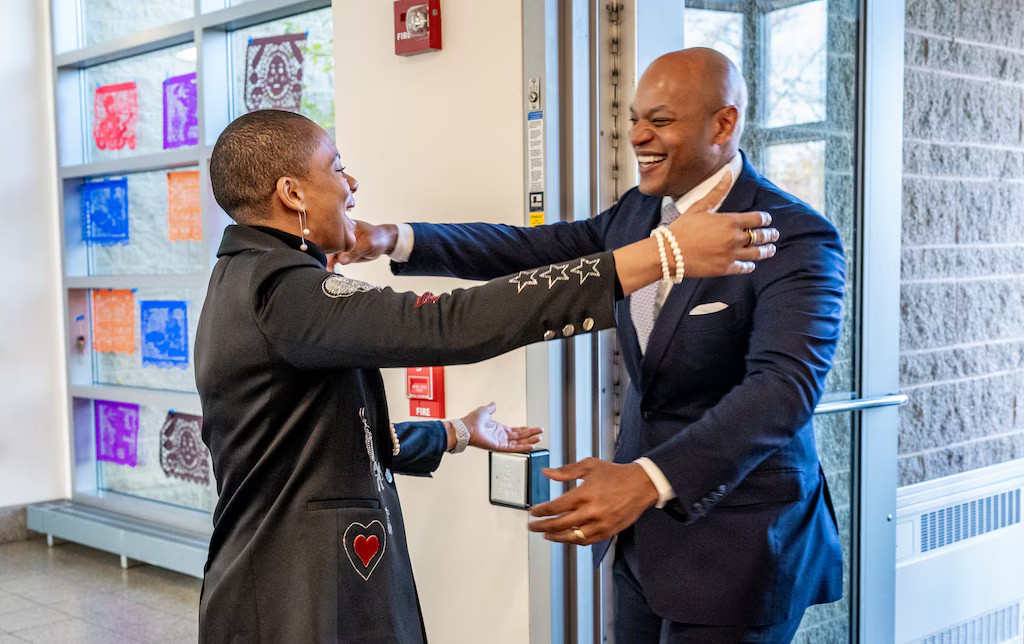 Daria Willis and Wes Moore
